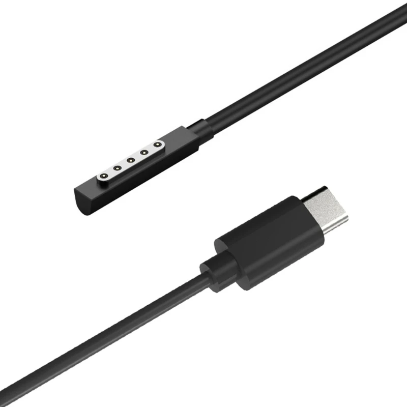 משטח גמיש חיבור USB C כבל טעינה תחליף Surface Pro 1 2RT נייד 59inch כבל טעינת האביזר0