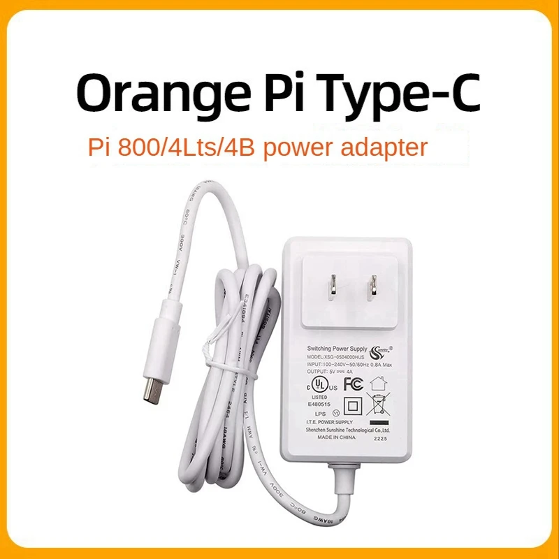 5V 4א Micro-USB אספקת חשמל מתאם עבור תפוז פאי 800/פאי 4 זה/פאי 4 מיקרו-USB Type C כוח מטען0