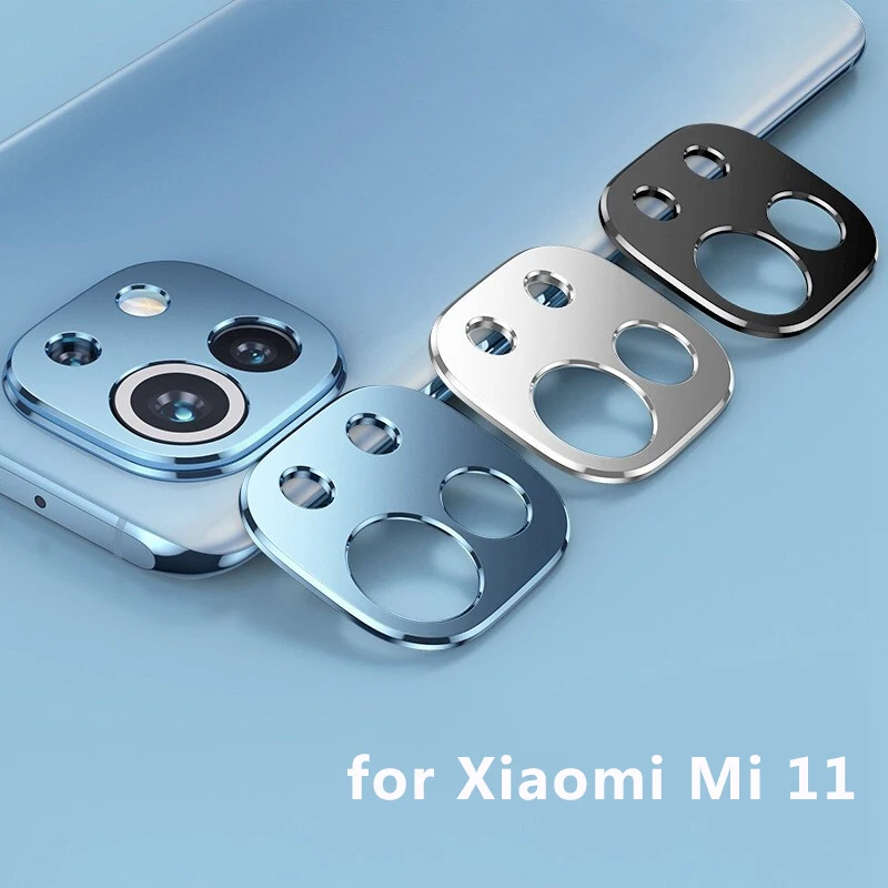 עדשת מצלמה אחורית מגן מסך עבור Xiaomi Mi 11 אלומיניום מתכת כיסוי העדשה על שיאו Mi 11 בחזרה מצלמה סרט מגן0