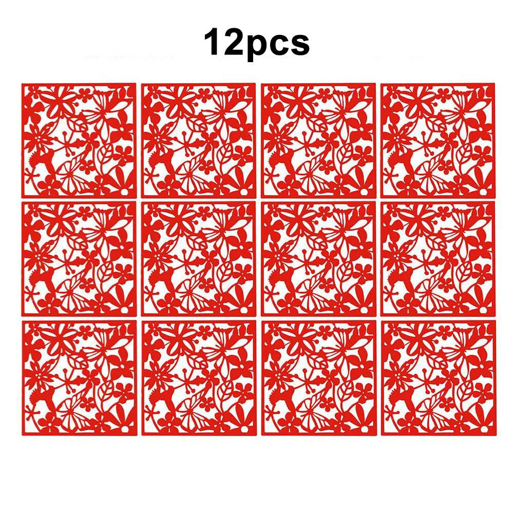 12pcs פרפר, ציפור, פרח תלוי מסך מחיצה מחיצה לוח חדר וילון לבן בית תלוי מסך מחיצות Paravent5