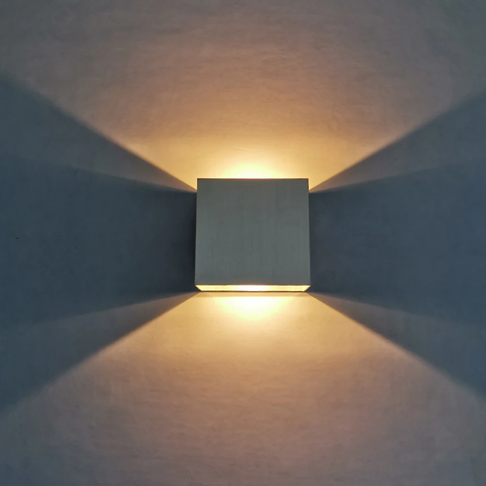 COB LED מנורת קיר לבן/תאורה חמה שטח רכוב על הקיר 85-265V חי בחדר האוכל מסדרון חדר השינה הוביל אור הקיר0