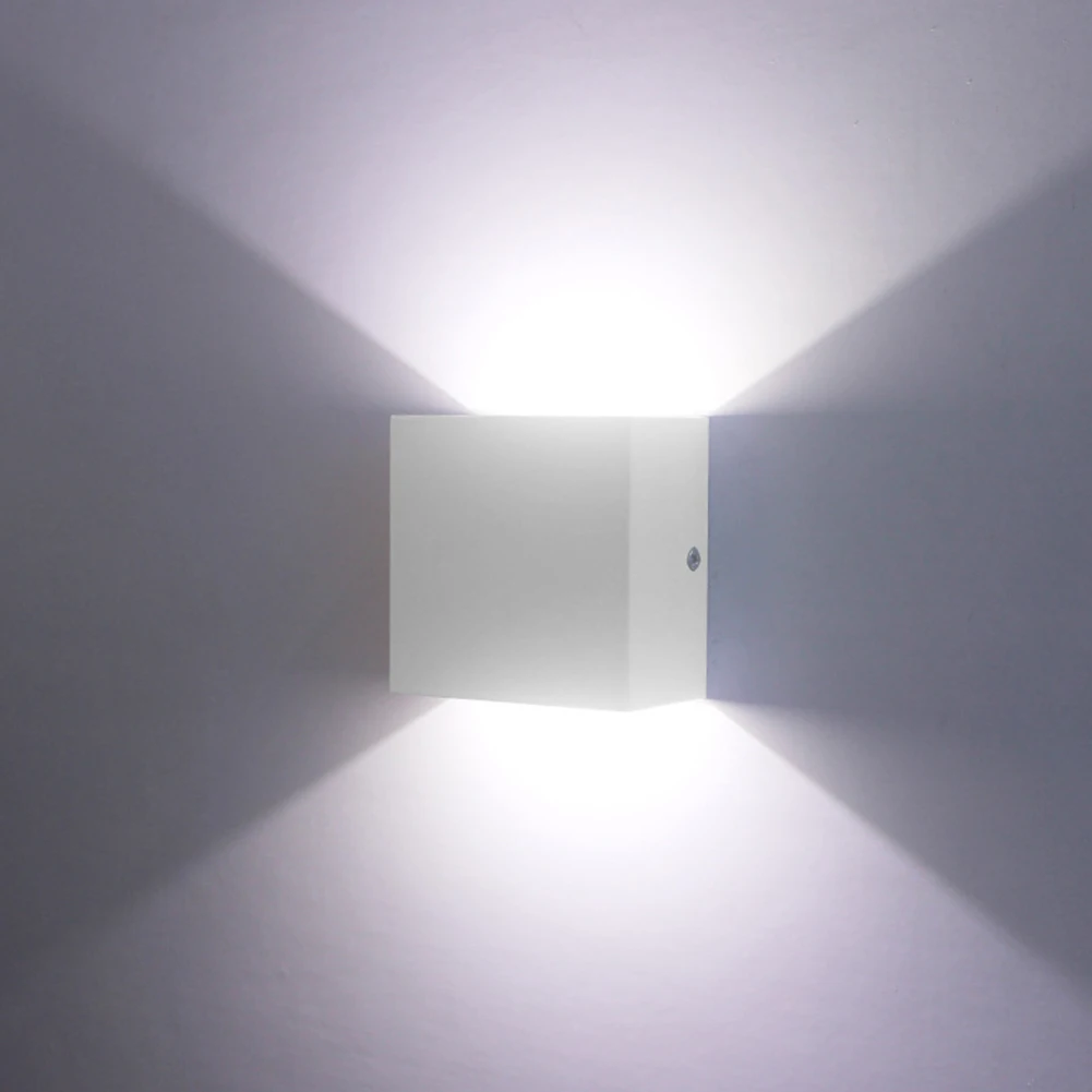 COB LED מנורת קיר לבן/תאורה חמה שטח רכוב על הקיר 85-265V חי בחדר האוכל מסדרון חדר השינה הוביל אור הקיר1
