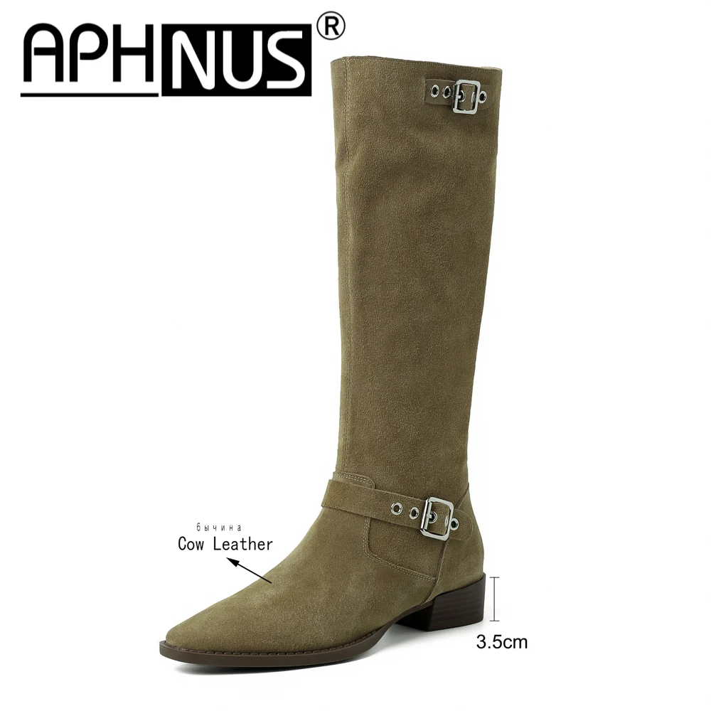 APHNUS Womens מגפיים גבוה מעל הברך ירך גבוה נמוך בינוני העקבים משאבות מגפי אישה 2023 נעלי נשים חדשות אתחול1