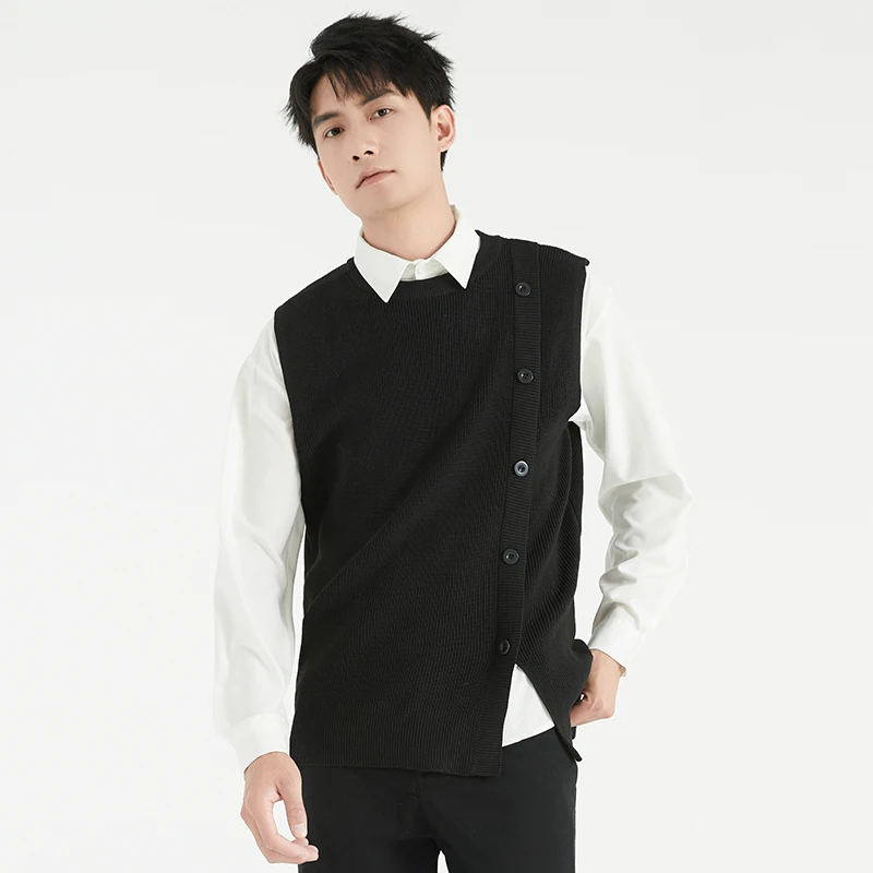 קוריאני אופנה סוודר Mens אפוד בגדי מעצבים Knitwears 2023 חדשה סתיו חורף סוודר לסרוג בגדים עסקים מזדמנים צמרות2