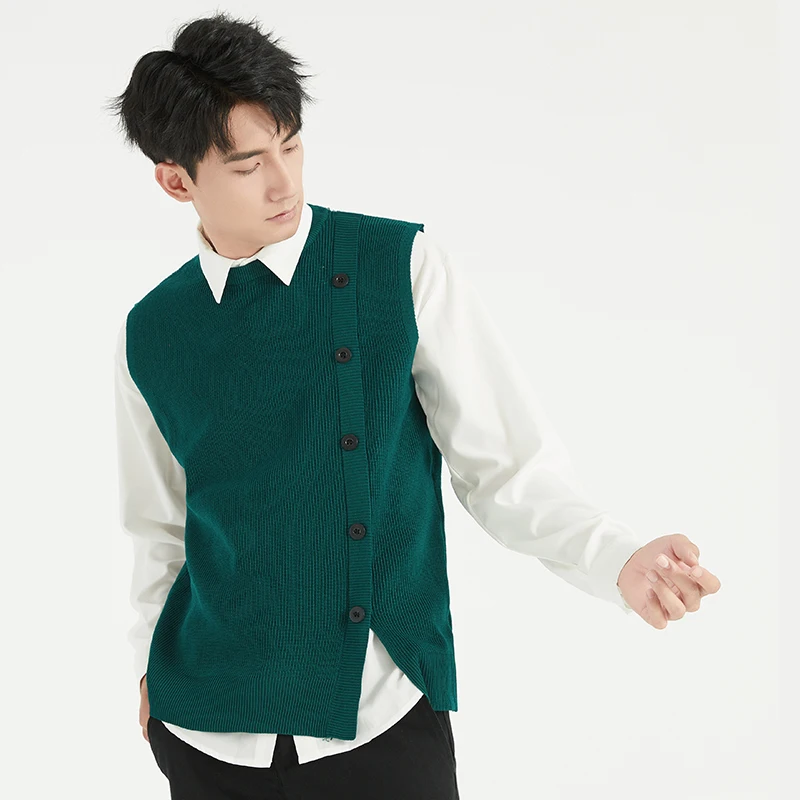 קוריאני אופנה סוודר Mens אפוד בגדי מעצבים Knitwears 2023 חדשה סתיו חורף סוודר לסרוג בגדים עסקים מזדמנים צמרות3