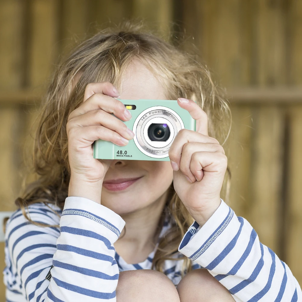 48MP 1080P ילדים המצלמה 2.4 inch HD IPS הילדים מצלמה דיגיטלית מיני קל משקל עם 16x זום דיגיטלי למתחילים צילום1