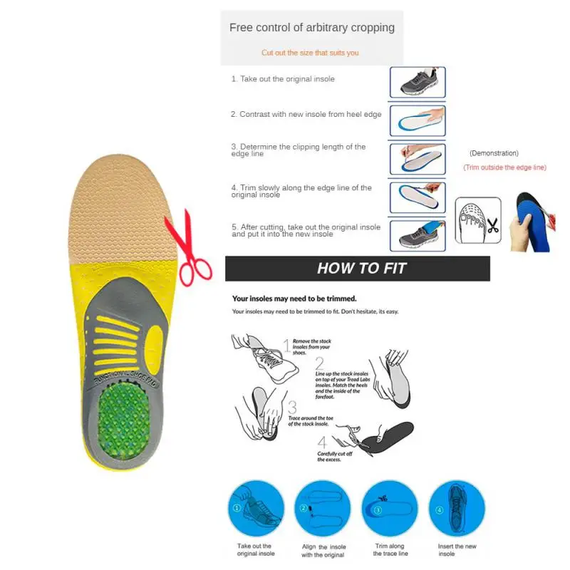 1/2PCS אורטופדי מדרסים מדרסים שטוח רגל בריאות הבלעדי משטח נעליים להכניס תמיכה לקשת Pad עבור דורבן ברגל רגל אכפת לי2