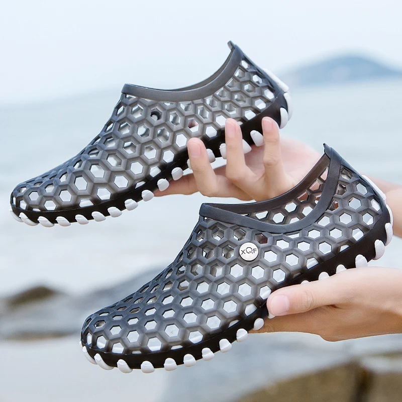 2023 הקיץ יוניסקס סנדלים וכפכפים הגן נשים נעלי אור חדש להחליק על נעלי ג ' לי נעלי גברים החוף מים הנעל רך דירות4