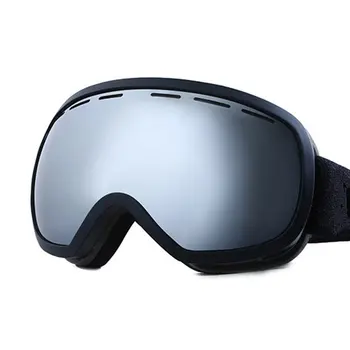 1 יח ' משקפי סקי ציפוי שכבה כפולה החורף Windproof סקי משקפי מגן משקפיים, אנטי ערפל חיצוני ספורט משקפי סקי משקפי שמש
