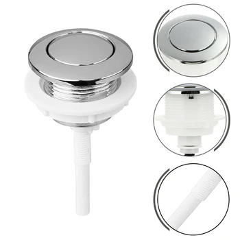 1pc 36mm אמבטיה אסלה לחצן יחיד רצף כפתור ABS אסלה מיכל מים כפתור אוניברסלית אביזרי אמבטיה