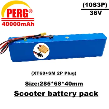 36v lithium ion battery pack, 10s3p,40ah,sm+מחבר xt60, מתאים לאופניים חשמליים וקטנועים, מצויד BMS