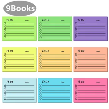 9Books Memo Pad הערה הספר Tearable לא דביק Kawaii קישוט פתקים דביקים פירות היד חשבון התזכיר הודעה נייר כדי לעשות את רשימה