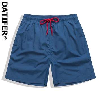 Datifer מותג בקיץ לשחות מכנסיים קצרים גברים מוצק צבע Bañador המקסיקנים קצר פועל חדר כושר רשת אניה עם כיסים עמיד למים בחוף