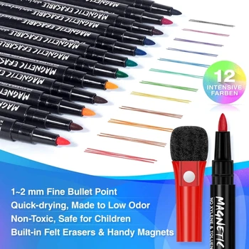 F3MA יבש לנגב מגנטי סמנים יבש מוחק עטים לוח עטים יבש מוחק עטי סמן