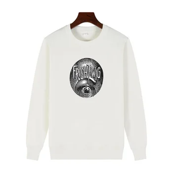 Frightwig הפמיניסטית האמריקנית פאנק קבוצת מוסיקה רוק עין אופנה גרפי חולצות צוואר עגול הסווטשרט כותנה עבה סוודר קפוצ ' ון