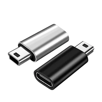 Mini USB זכר סוג C נקבה מתאם ממיר עבור אנדרואיד טלפון חכם, מחשב לוח ה-USB Type-C ל-Mini USB מתאם מחבר