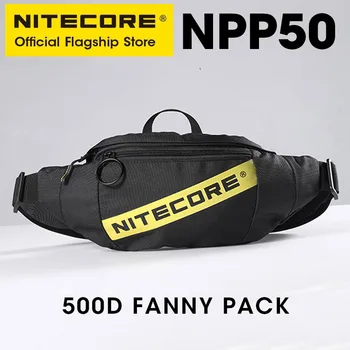 NITECORE NPP50 החזה תיק פאוץ גוף צלב תיק כתף שקיות כיס כיס כוח הבנק אוזניות לערכת שחור EDC עבור גבר, אישה.