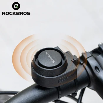 ROCKBROS רשמי בל סוג-C נטענת נגד גניבת חשמל, הקרן שליטה מרחוק IPX5 אופניים התראת אזהרה אביזרים