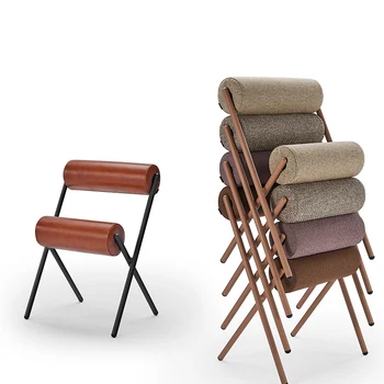 Stackable יצירתי הכיסא משק הבית מינימליסטי מודרני אומנותי סלון באינטרנט סלבריטאים רך תיק האוכל הכיסא