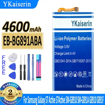 YKaiserin סוללה EB-BG891ABA עבור גלקסי S7 פעיל SM-G8910 G891F G891A G891L G891 G891V SM-G891L 4600mAh Batterij + כלים