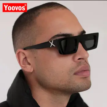 Yoovos בציר משקפי שמש לגברים 2022 יוקרה מותג משקפי נשים איכותיים מלבן גברים משקפי שמש רטרו Gafas דה סול גבר