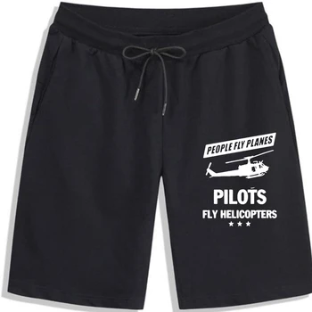 אנשים טסים מטוסים הטייסים להטיס מסוקים מכנסיים קצרים מכנסיים קצרים גברים הדפסת כותנה מודפסים קריקטורה מכנסיים קצרים לגברים מכנסיים קצרים