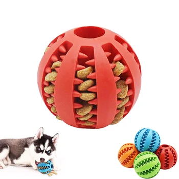 הכלב הכדור צעצועים עבור כלבים קטנים אינטראקטיבי גמישות כלבלב צעצוע לעיסה ניקוי שיניים גומי מזון כדור צעצוע מחמד דברים אביזרים