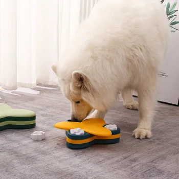 הכלב פאזל צעצועים לאט מזין אינטראקטיבי להגדיל את הגור IQ מזון מתקן לאט לאט לאכול לתנוחות קערה חתול מחמד כלבים משחק אימון