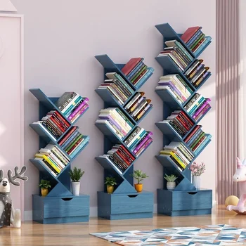 הסלון אנכי מדפי הספרים יצירתי ההגירה מדפים קבוצה מכשיר תלת-מימדי פשוט הספרייה כוננית אחסון רהיטים