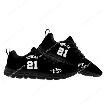 טים דאנקן לא 21 כדורסל נעלי ספורט Mens Womens עשרה ילדים ילדים נעלי ספורט באיכות גבוהה מזדמנים נעלי ספורט נעליים מותאמות אישית