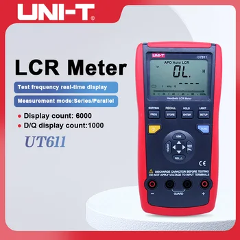 יחידת קיבול מטר UT611 UT612 Multimeters LCR מטר 20000 insolution התנגדות מטר עם LCD עם תאורה אחורית לתצוגה