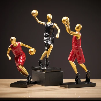 יצירתיים לעיצוב הבית הסלון קישוט שרף שחקן כדורסל דגם שולחן עיצוב כדורסל אוהבי אוסף של הבנים מתנות