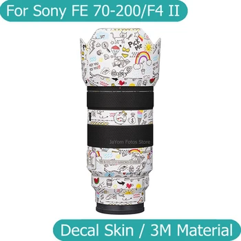 עבור Sony FE 70-200mm F4 G II SEL70200G2 מדבקות עור לעטוף ויניל סרט נגד סריטות עדשת המצלמה מדבקה פה 70-200 F/4 מאקרו G OSS II