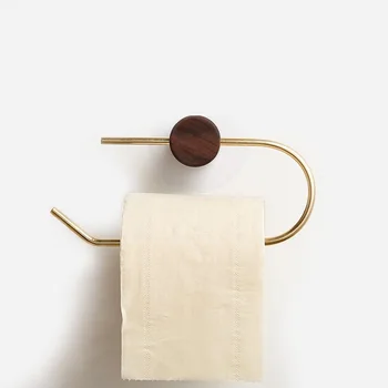 עץ מחזיק נייר טואלט זה לא תרגיל מטבח אחסון פליז מגבת קולב אביזרי אמבטיה הדבקה עצמית התלויה על הקיר מתלה רקמות.