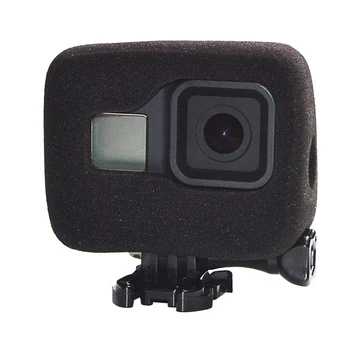 שמשה קצף Windproof לכסות רעש רוח להפחית ספוג הגנה עבור GoPro Hero 8 שחור מצלמת Go Pro 8 קצף אביזרים